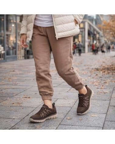 SKECHERS GRACEFUL - COZY HUG MARRONE MARRON