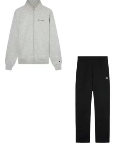 CHAMPION Chandal Completo 221786-Em021 en gris para unisex GRIS-NEGRO