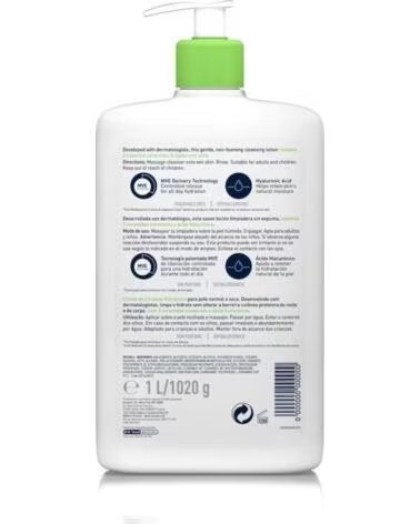 CERAVE LOTION HYDRATANTE NETTOYANTE 1L