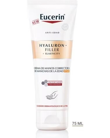 EUCERIN HYALURON-FILLER ELASTICITY CREME DE MÃOS ANTI-IDADE FPS 30 75 ML