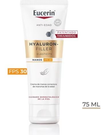 EUCERIN HYALURON-FILLER ELASTICITY CREME DE MÃOS ANTI-IDADE FPS 30 75 ML