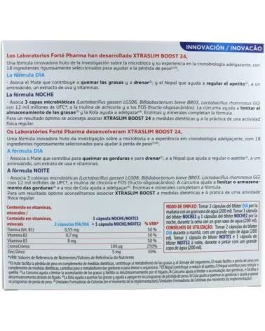 XTRASLIM BOOST 24H 120 CÁPSULAS FORTE PHARMA