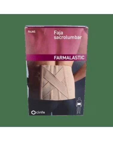 CINTA SACRO-LOMBAR FARMALASTIC COM TIRAS CRUZADAS