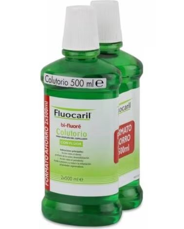 FLUOCARIL BI-FLUORE COLUTÓRIO COM FLÚOR FORMATO POUPANÇA DUPLO 2X500 ML