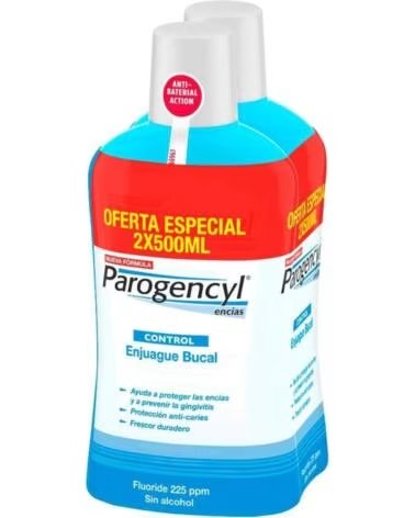 PAROGENCYL GUM CONTROL MOUTHWASH TWIN PACK 2X500ML