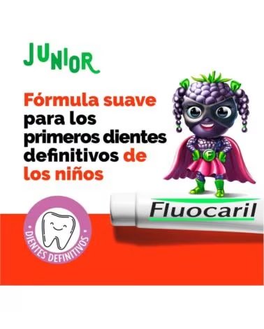 FLUOCARIL PASTA DENTÍFRICA INFANTIL JUNIOR SABOR FRUTOS VERMELHOS DUPLO 2 X 75 ML