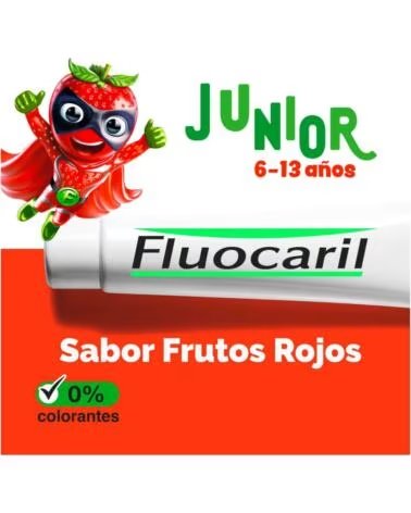FLUOCARIL PASTA DENTÍFRICA INFANTIL JUNIOR SABOR FRUTOS VERMELHOS DUPLO 2 X 75 ML