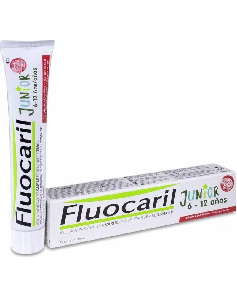FLUOCARIL JUNIOR SABOR FRUTOS VERMELHOS PASTA DENTÍFRICA 75 ML