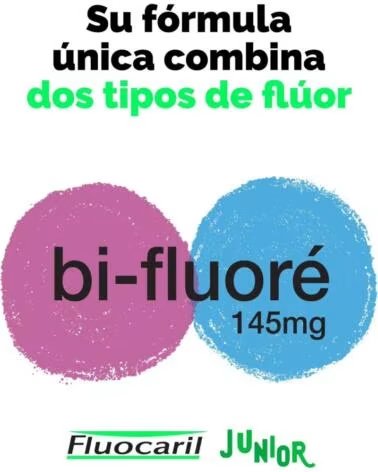 FLUOCARIL DUPLO JUNIOR GEL DENTÍFRICO SABOR CHICLETE 2X75 ML