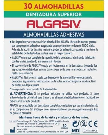 ALGASIV UPPER ADHESIVE DENTURE CUSHIONS 30 UNITS