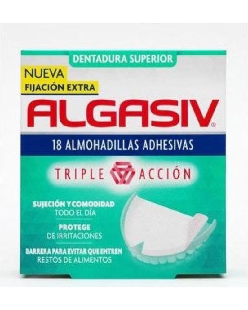 ALGASIV UPPER ADHESIVE PADS DENTURE 18 UNITS