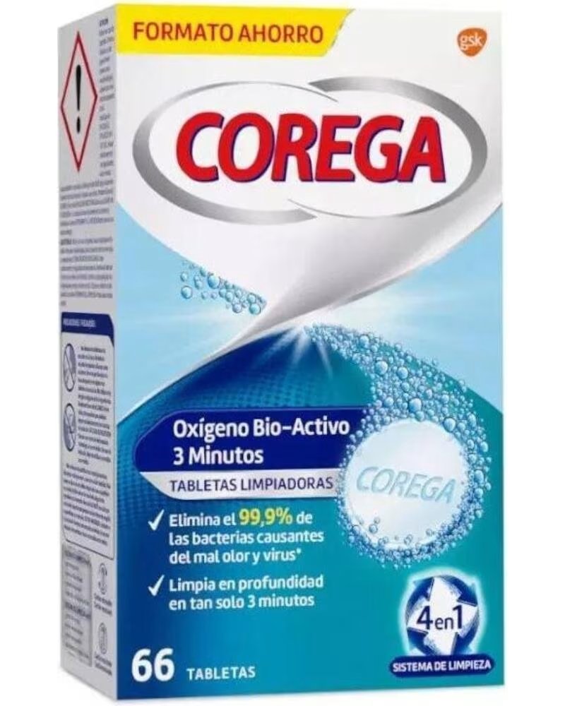 COREGA OXYGENE BIO ACTIF COMPRIMES NETTOYANTS