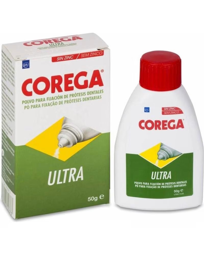 COREGA ULTRA HAFTPULVER FÜR ZAHNPROTHESEN ZINKFREI 50G