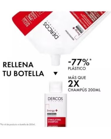 VICHY DERCOS TECHNIQUE ENERGY+ STIMULATING ANTI-HAIR LOSS SHAMPOO 400ML