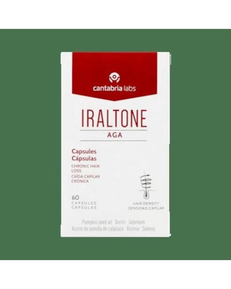 IRALTONE AGA COMPLÉMENT ALIMENTAIRE CAPILLAIRE 60 GÉLULES