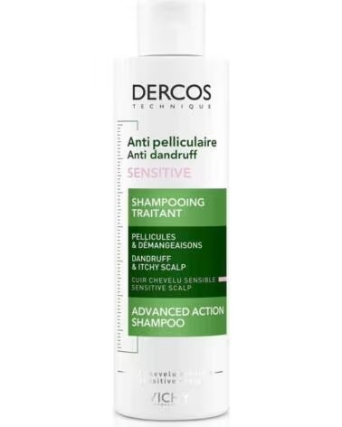VICHY DERCOS TECHNIQUE ANTI-DANDRUFF SENSITIVE SHAMPOO 200ML