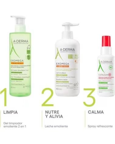 A-DERMA EXOMEGA CONTROL GEL DE LIMPEZA EMOLIENTE 2 EM 1 500 ML