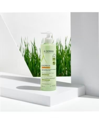 A-DERMA EXOMEGA CONTROL GEL DE LIMPEZA EMOLIENTE 2 EM 1 500 ML