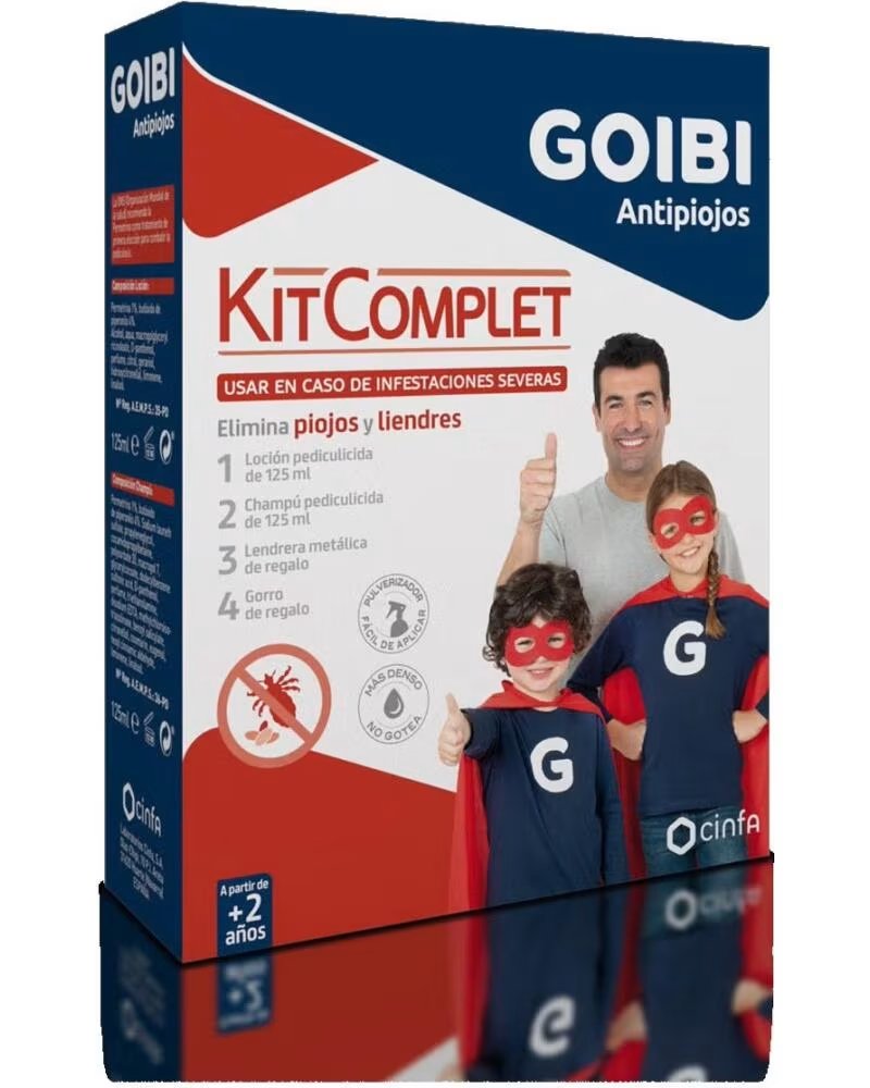 GOIBI KIT COMPLET HEAD LICE HAIR TREATMENT PACK