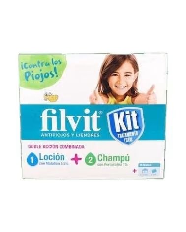 FILVIT ANTI-LICE KIT TOTAL TREATMENT LOTION AND SHAMPOO