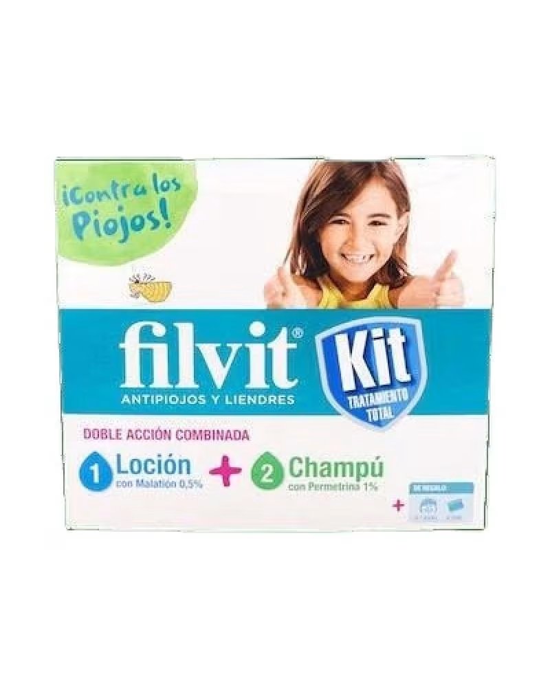 FILVIT ANTI-LICE KIT TOTAL TREATMENT LOTION AND SHAMPOO