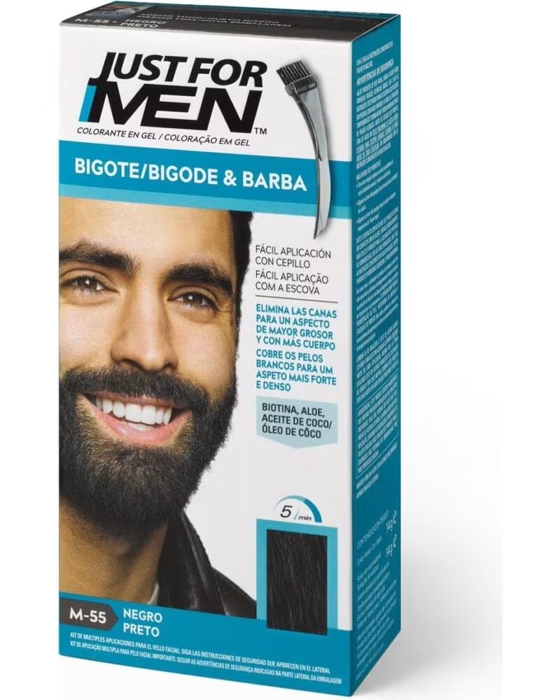 JUST FOR MEN BARTFÄRBUNG GEL M-55 NATÜRLICH SCHWARZ