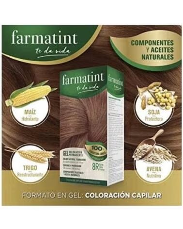 FARMATINT GEL DAUERHAFTE HAARFARBE 8R HELLKUPFERBLOND
