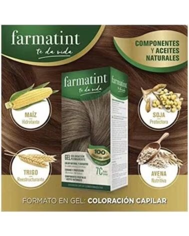 FARMATINT PERMANENT GEL HAARFARBE 7C ASCHBLOND