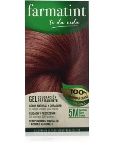 FARMATINT GEL PERMANENT HAIR COLOR 5M LIGHT MAHOGANY CHESTNUT