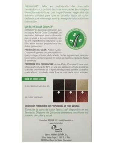 FARMATINT GEL COLORACIÓN PERMANENTE 7M RUBIO CAOBA