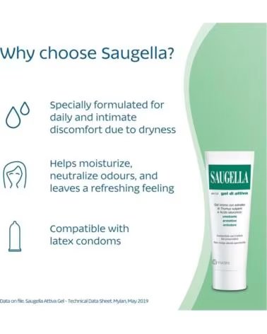 SAUGELLA ATTIVA GEL LUBRIFICANTE ÍNTIMO 30G