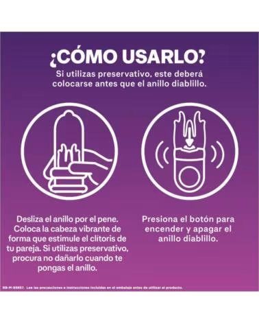DUREX INTENSE ORGASMIC ANEL VIBRATÓRIO DIABLILLO 1 UN