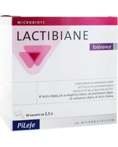 LACTIBIANE TOLÉRANCE PROBIOTIC 30 SACHETS PILEJE