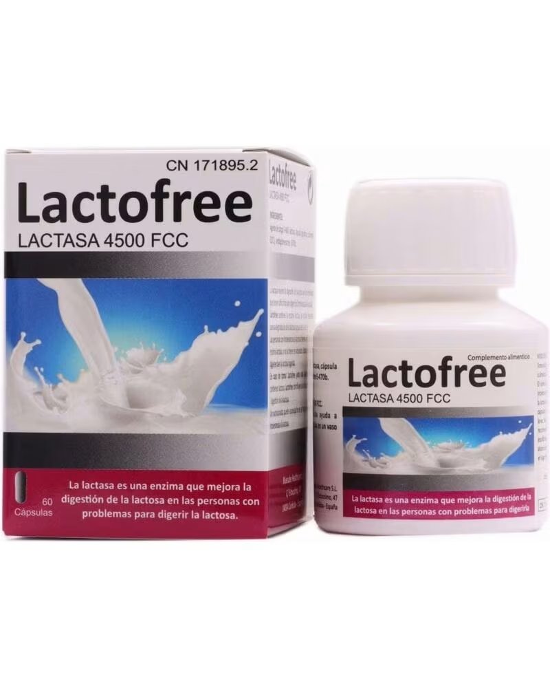 LACTOFREE LACTASE 4500 FCC FOOD SUPPLEMENT 60 CAPSULES