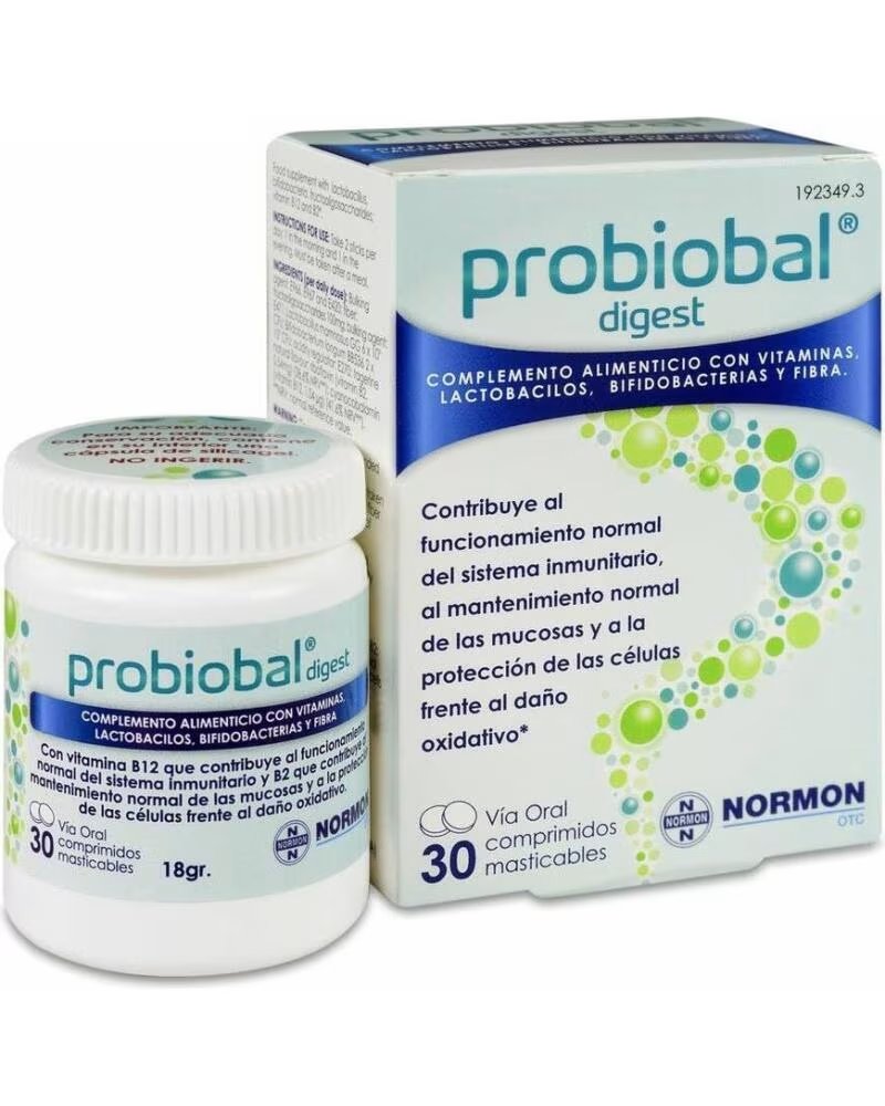 PROBIOBAL DIGEST FOOD SUPPLEMENT 30 CHEWABLE TABLETS