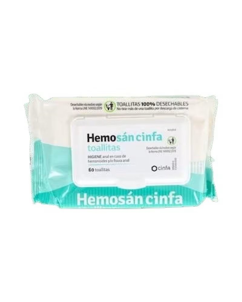 HEMOSAN INTIMATE HYGIENE WET WIPES 60 UNITS