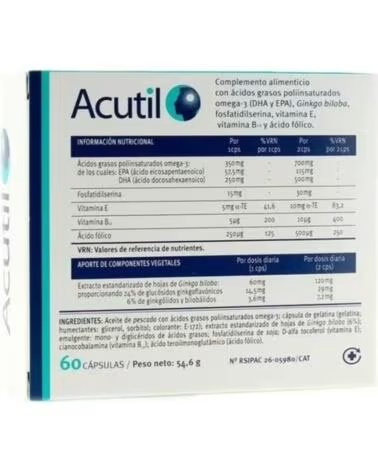 ACUTIL DIETARY SUPPLEMENT 60 CAPSULES