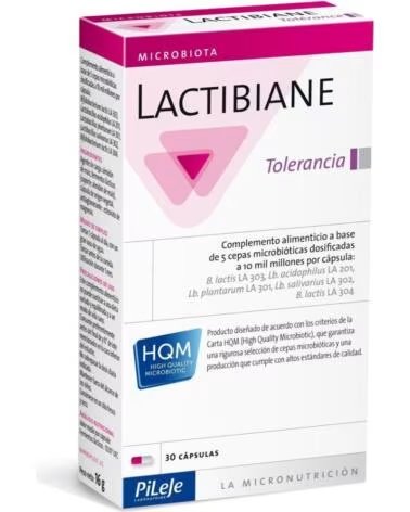 LACTIBIANE TOLÉRANCE FOOD SUPPLEMENT BASED ON PROBIOTICS 30 CAPSULES