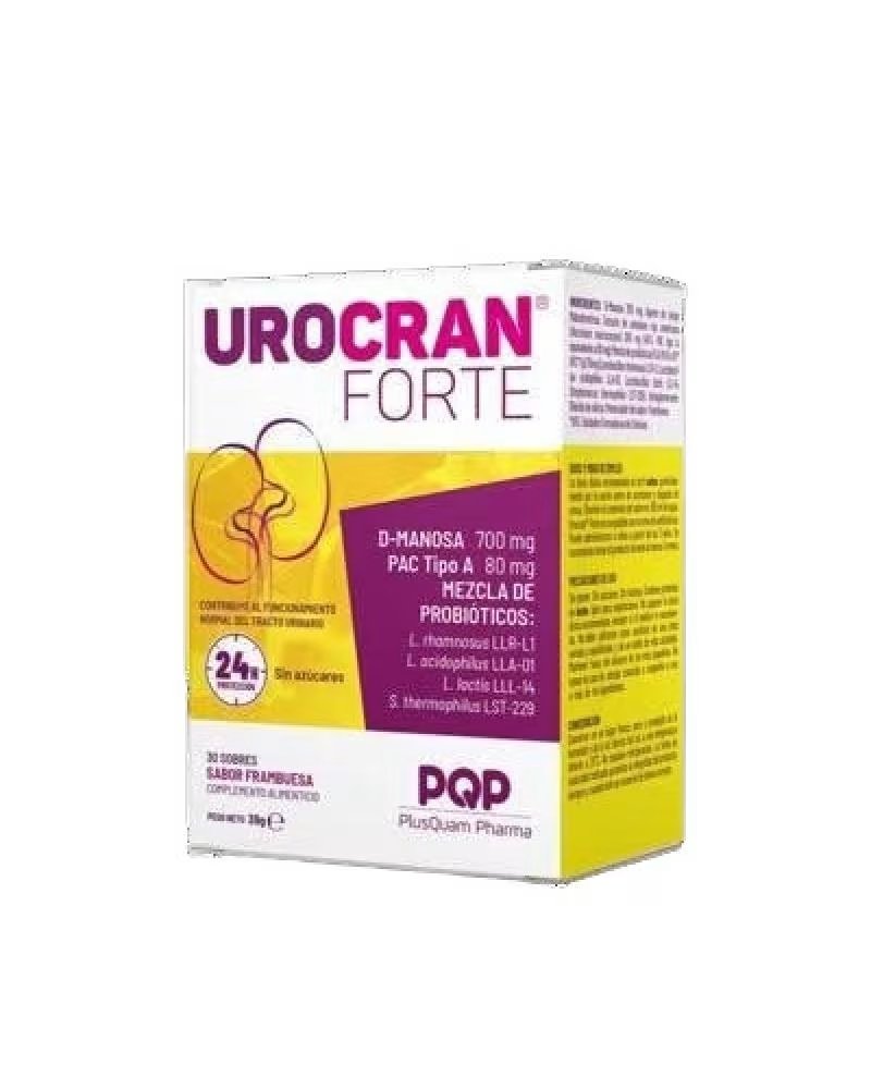 UROCRAN FORTE 30 SACHETS RASPBERRY FLAVOR