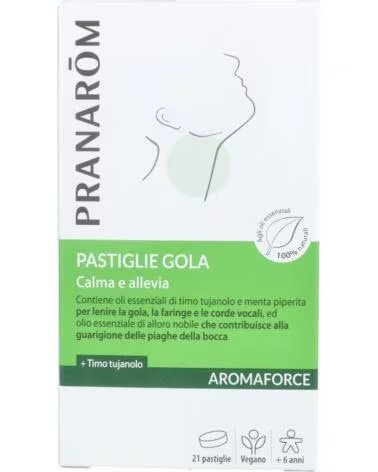 AROMAFORCE PASTILHAS PARA A GARGANTA 21UN