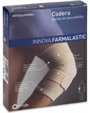 FARMALASTIC ELASTISCHE ELLENBOGENBANDAGE MIT EPICONDYLITIS-BAND