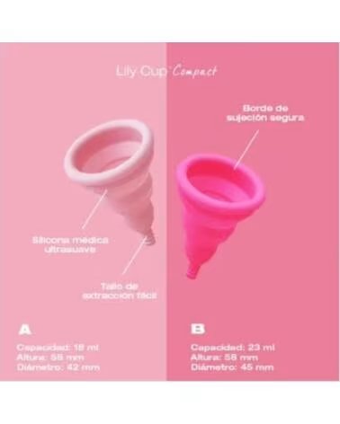 WIEDERVERWENDBARE SILIKON MENSTRUATIONSTASSE INTIMINA LILY CUP COMPACT GRÖSSE A