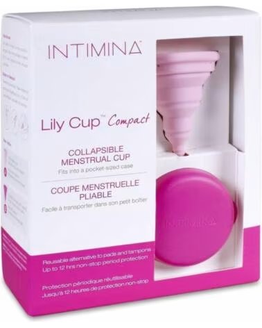 WIEDERVERWENDBARE SILIKON MENSTRUATIONSTASSE INTIMINA LILY CUP COMPACT GRÖSSE A