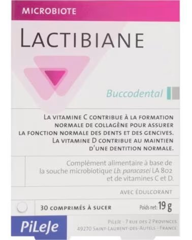 LACTIBIANE BUCODENTAL 30 COMPRESSE PILEJE