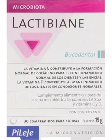 LACTIBIANE BUCODENTAL 30 COMPRESSE PILEJE