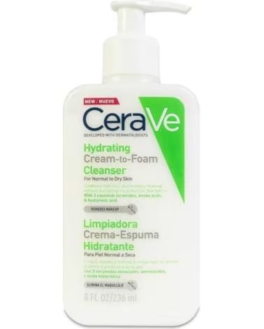 CERAVE CREME-ESPUMA DE LIMPEZA HIDRATANTE 236 ML