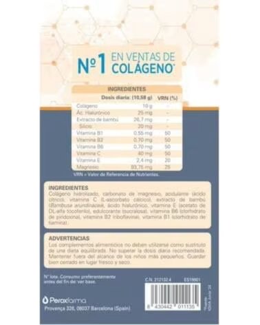 EPAPLUS ARTHICARE MANTENIMIENTO COLÁGENO HIDROLIZADO SILICIO ÁCIDO HIALURÓNICO MAGNESIO VITAMINAS SABOR NEUTRO