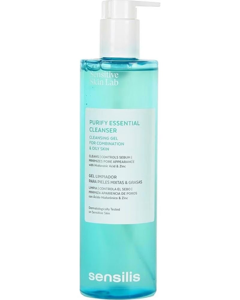 SENSILIS PURIFY ESSENTIAL CLEANSER GEL DE LIMPEZA PELES MISTAS E OLEOSAS 400ML