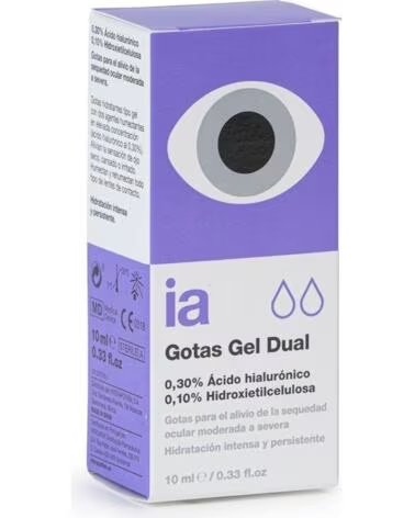 INTERAPOTHEK GOTAS GEL DUAL ÁCIDO HIALURÓNICO 10 ML