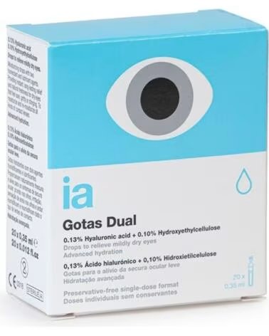 INTERAPOTHEK GOTAS OFTÁLMICAS DUPLA HIDRATAÇÃO MONODOSE 20X0,35ML